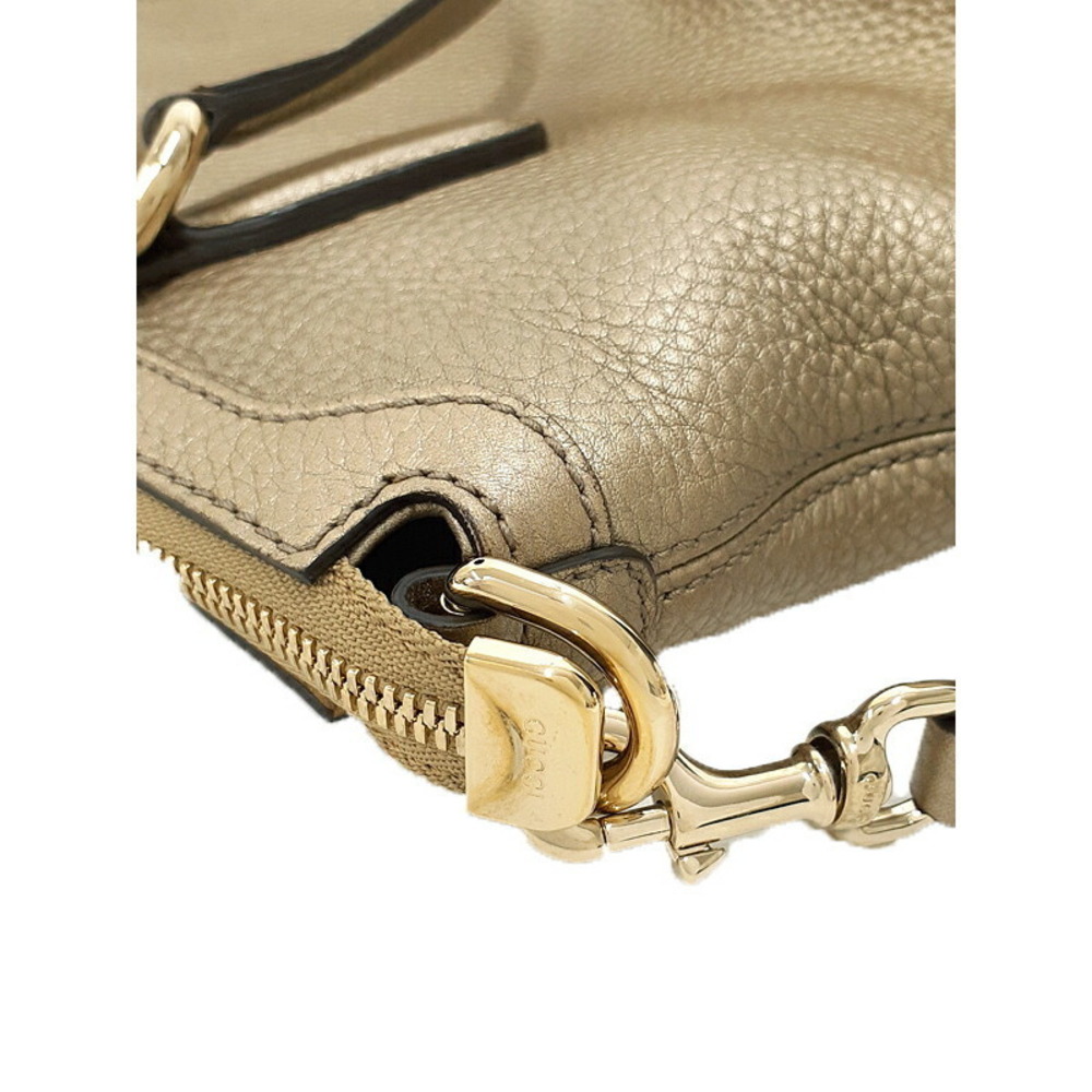 Gucci grained leather handle top Soho shoulder 2way bag tote bag - Picture 6 of 9